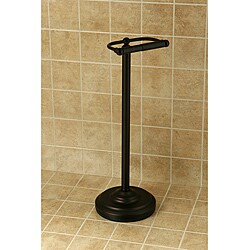 Pedestal Oil-Rubbed Bronze Standing Toilet Paper Holder 