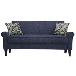 Portfolio Harper Federal Blue Chenille Sofa