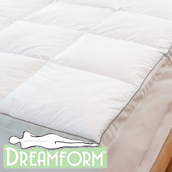 Dream Form Sateen Twin-size Memory Foam Mattress Topper Cover