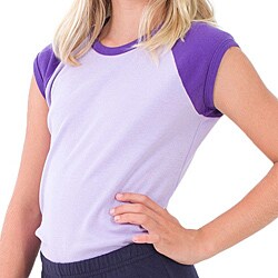 American Apparel Girl's Lavender/ Purple Raglan Top