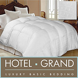 Hotel Grand Tencel Check Down Alternative Comforter