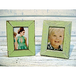 Boatwood 2x3-in Light Green Photo Frames (Set of 2) (Thailand)