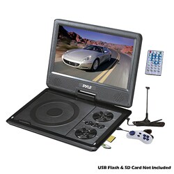 Pyle 9'' Portable TFT/LCD Monitor W/ Built-In DVD Player MP3/MP4/USB SD Slot