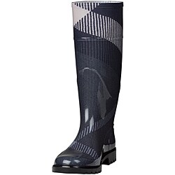 Burberry 3464689 Exploded Check Rubber Rain Boots