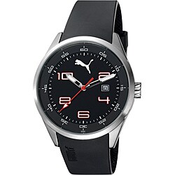 Puma Silver and Black Counter Watch