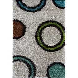 Hand-woven Polyester Shag Rug (8' x 10')