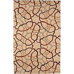 Hand Tufted Wool & Art Silk Rug (3'6 x 5'6)