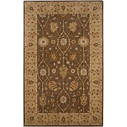 Hand-tufted Brown/ Sand Wool Rug (8' x 11')
