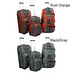 Sierra Club Half Dome 3-Piece Upright and Rolling Duffel Luggage Set