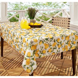 Lemon Tree Printed 60x104-inch Rectangular Tablecloth