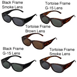 Hot Optix Women's Bejeweled Polarized Wrap Sunglass