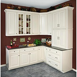Antique White 30 x 27 in. Wall Kitchen Cabinet