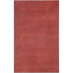 Hand-woven Red Wool Area Rug (2' x 3')
