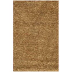 Hand-woven Wool Sand Area Rug (2' x 3')