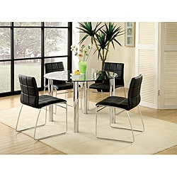Enitial Lab Donnabella 5-piece Chrome-plated Steel Dining Set