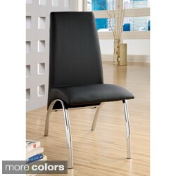 Alodie Leatherette Dining Chairs (Set of 2)