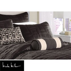 Nicole Miller City Square Black Standard Pillow Sham