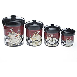 Certified International Chef de Cuisine 4-piece Canister Set