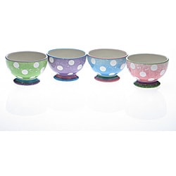 Certified International Cupcake Pedestal Ice Cream Bowls (Set of 4)