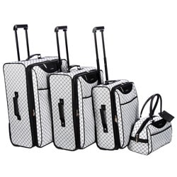 Pierre Cardin Signature Collection Grey 4-piece Luggage Set