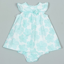 Little Me Infant Girl's Mint Green Woven Dress FINAL SALE