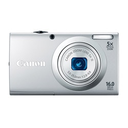 Canon PowerShot A2400IS 16MP Silver Digital Camera