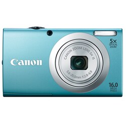 Canon PowerShot A2400IS 16MP Blue Digital Camera