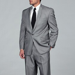 Sean John Men's Black and White Tic Suit