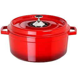 Art & Cuisine Cocotte Red 2.5-quart Cast Aluminium Round Soup Pot