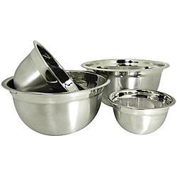 Prime Pacific Stainless Steel Euro Style Bowl (Set of 4)