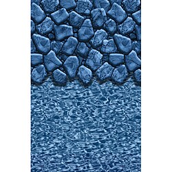 Swimline 41-foot Oval Boulder Swirl Overlap Pool Liner