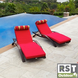 Cantina Arc Lounger with Mattress and Bolster Pillow (Set of 2)