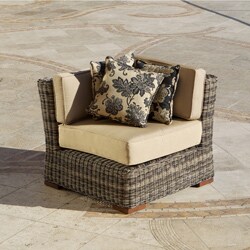 RST Resort Collection Outdoor 36-inch Corner Section in Weathered Grey