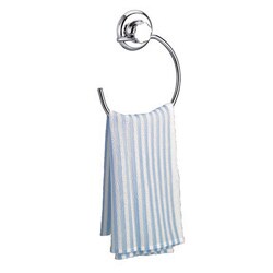 EZ Hold Suction London Chrome Finish Towel Ring