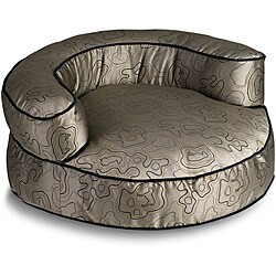 Crypton Dogland Bolster Almond 44-Inch Dog Bed