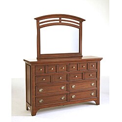 Broyhill Modern Country 8-Drawer Dresser and Mirror Set