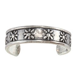 Sterling Silver Sun Toe Ring