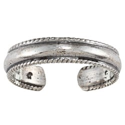 Sterling Silver Classic Rope Design Toe Ring