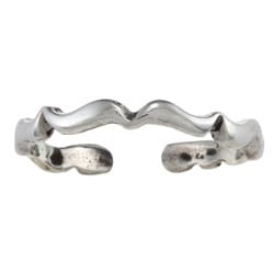 Sterling Silver Zig-zag Toe Ring