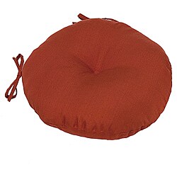 Red 18-inch Round Outdoor Bistro Chair Cushion (Set of 2)