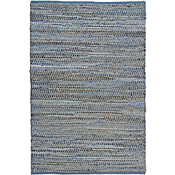 Hand Woven Blue Jeans Rug (4' x 6')