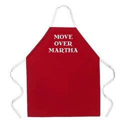 Attitude Aprons 'Move Over Martha' Red Apron