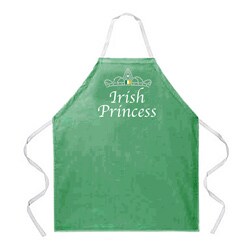 Attitude Aprons 'Irish Princess' Green Apron