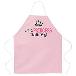 Attitude Aprons 'Princess That's Why' Pink Apron