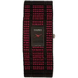 Haurex Women's Italy Red Crystal Watch