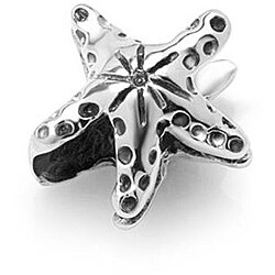 Chuvora Sterling Silver Starfish Charm Bead