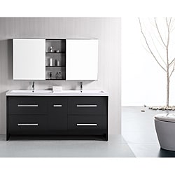 Design Element Perfecta Modern 72-inch Doublesink Bathroom Vanity Set