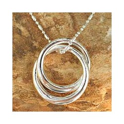 Sterling Silver 'Lovers' Necklace (Thailand)