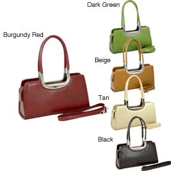 Dasein Classic Faux Leather Shoulder Bag