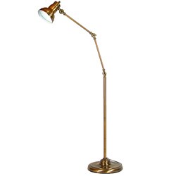 Antique Brass Metal Multi-adjustable Floor Lamp
